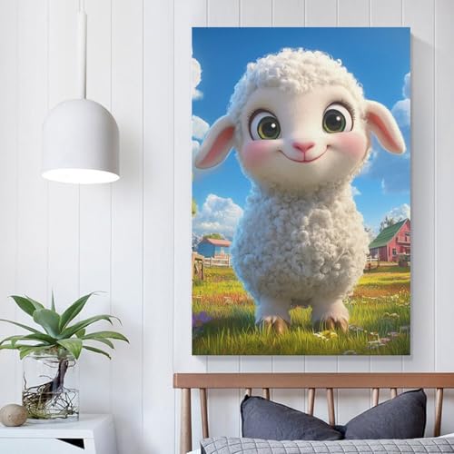 Pintura poster cordero impresiones lienzo para renovar paredes 5