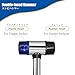 KAIHAOWIN Small Rubber Mallet-25mm Double Faced Rubber Hammer with Soft/Hard Plastic Nylon Head Non Marring Hammer for Jewelry Leather Work Craft Flooring Project Upholstery Camping Woodworking