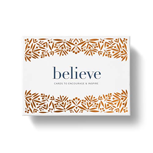 Image of Compendium Believe Boxed Note Card Set: Cards to Encourage & Inspire - 12 blank cards (3 each of 4 designs) with printed envelopes