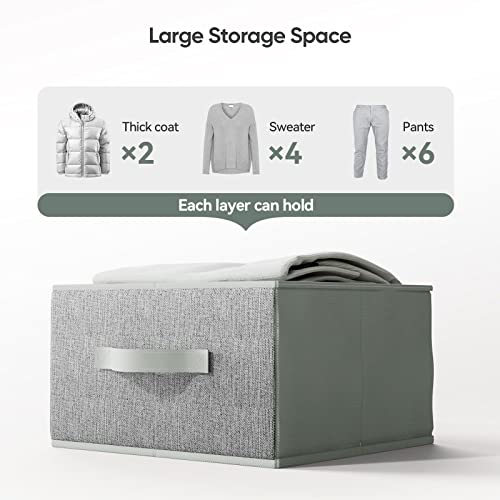 Pipishell Hanging Closet Organizer 6-Shelf, Hanging Shelves For Closet With 3 Removable Drawers & Side Pockets, Hanging Shelf Organizer For Bedroom Or Garment Rack, 12'' X 12'' X 43.3'', Dark Gray #TOP3