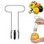 Stainless Steel Red Bell Pepper Seed Corer – 2-Piece Vegetable & Fruit Corer Tool, 6.3 Inch Kitchen Gadget - View #6