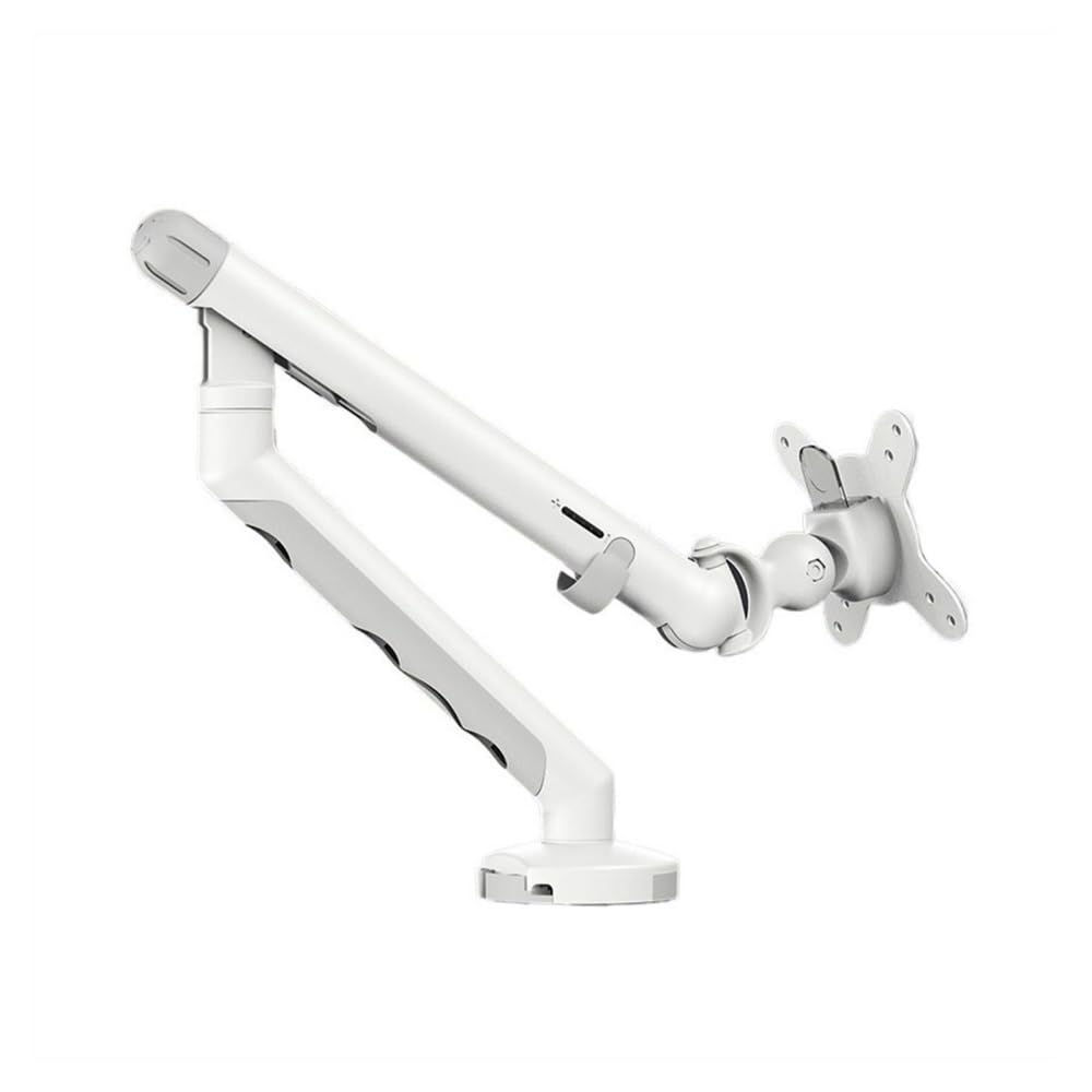Aioneer Monitor Arm With Mechanical Spring, Full Motion Adjustable Desk Mount For 13-35 Inch Screens, Supports Up To 22Lbs-White