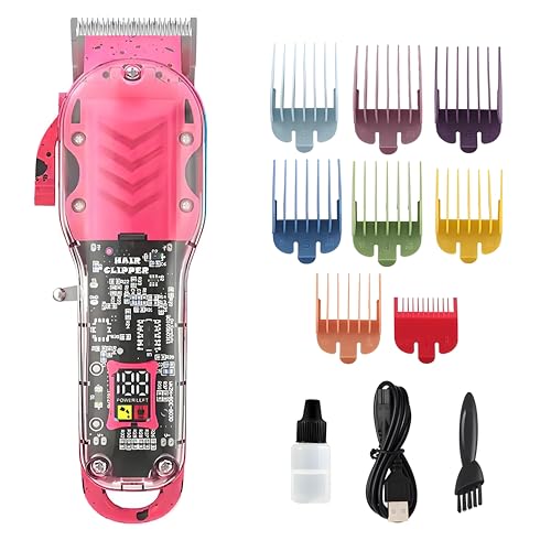 Maquina de Cortar Cabelo Profissional, Aparador de Barba para Homens sem...