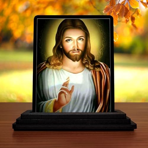 Vprint Quality Jesus Wooden Car Dashboard Idol Figurine Handcrafted