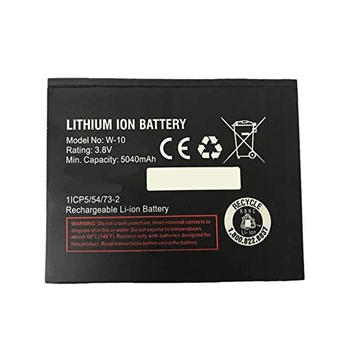 Wxkjshop Replacement W-10 5040Mah Battery Compatible With Netgear Router Nighthawk Hotspot M1 Mr1100 Beltron 1Icp5/54/73-2 3.7V