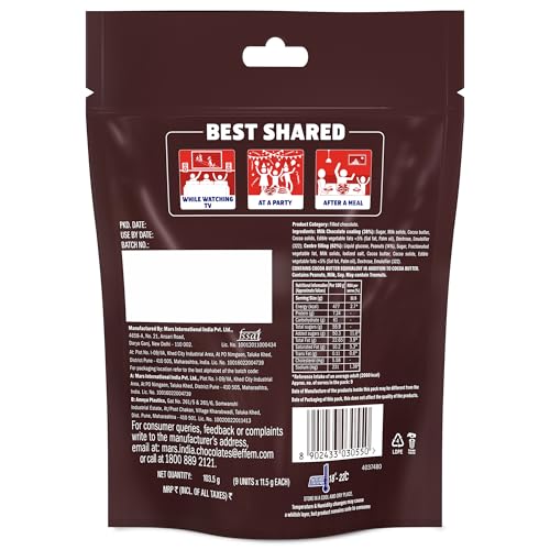 Image of Snickers Nougat & Caramel Shareable Filled Bar Chocolate Pack,103.5 gm