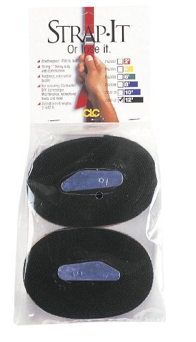 CLC Custom Leathercraft 2WS12 Strap-It Web Tie Down Strap-Up, Preto, 3,8 m, pacote com 2