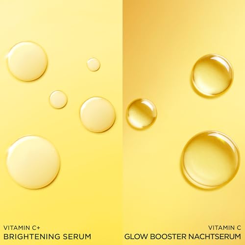 Garnier Vitamin C Serum Set für Tag & Nacht – Anti-Pigmentflecken Gesichtspflege mit 4% Niacinamid + Salicylsäure (Tag) & 10% reinem Vitamin C (Nacht) – Für strahlende Haut & Glow – 2x 30ml 3