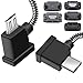 30cm Micro auf USB C Fernsteuergerät Kabel, Controller Datenkabel Drohne zu IPhone 17/16/15/17e/16e, DJI Mavic Mini, SE,Mavic 2 Pro/Zoom,Mavic Air,Mavic Pro,Spark Drohne zu Tablet 90-Grad-OTG- Zubehör