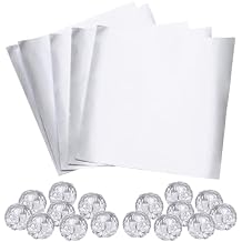 MECCANIXITY 100 Pcs رقائق حلوى الأغلفة، 3 &times; 3 "فضية رقائق الشوكولاته الأغلفة لامع الملمس ساحة رقائق الألومنيوم ورقة التفاف ورقة ل ديي الحلوى حزب تفضل الزينة