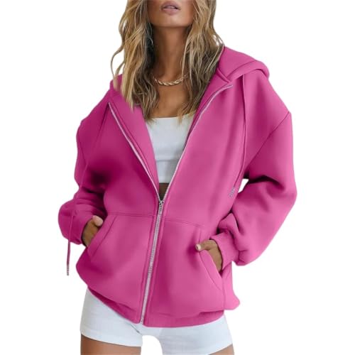 Veste à capuche zippée pour femme coupe ample pour ne plus avoir froid