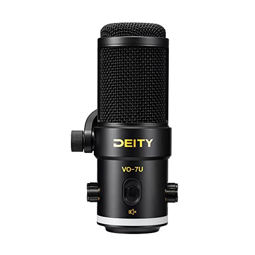 Deity Vo-7U Kit Black Usb Microphone For Recording, Streaming, Gaming, Podcasting On Pc, Condenser Mic With Rgb Ring Supercardioid, No-Latency Monitoring (Arm Kit Black) #TOP3