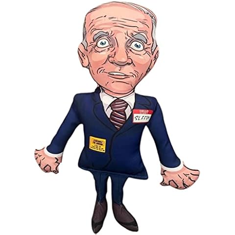 Pesky Patriot Sleepy Joe Biden Dog Toy | Let’s Go Brandon Chew Toy with Squeaker, Republican Novelty Gag Gift, Triple Stitched Durable Polyester, 12” Tall Cover