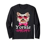women's vintage graphic tees cheap Yorkie Mom Yorkie Mama Womens Vintage