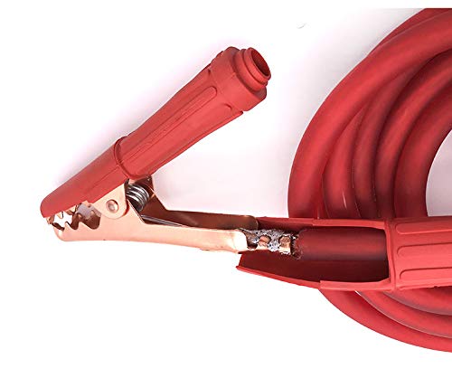 SOS Cable Black Red Copper Wire Auto Battery Line Emergency Cable Line Cable Clip Power Charging Jump Start Leads|Cables, Adapters & Sockets - (Color Name: 4GA Half of 5M 1pair)