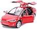 ANTSIR Car Model X 1:32 Scale Alloy diecast Pull Back Electronic Toys with Lights and Music,Mini Vehicles Toys for Kids Gift (Red)