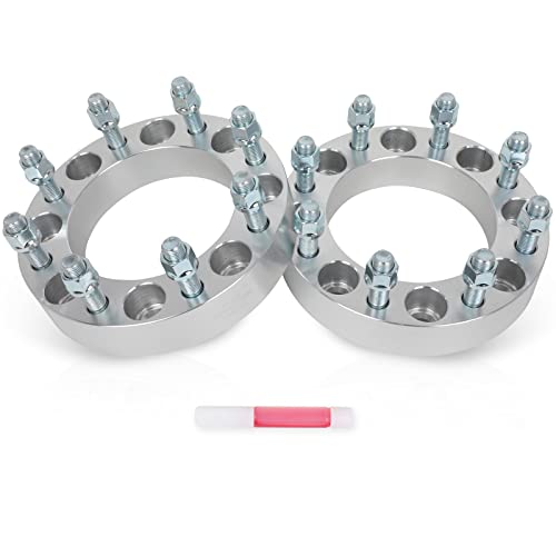 SCITOO 2Pcs 8x6.5 to 8x170 Wheel Adapters 1.5 inch Bore 126mm Studs 14x1.5 8 Lug Wheel Spacers No Hubcentric Fit for Ram 3500 2012-2022,for Ram 2500 2012-2022,for Nissan NV3500 2012-2014