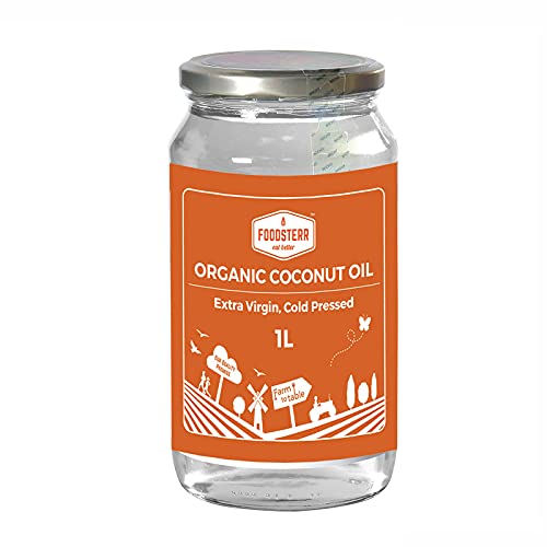 Foodsterr Organic Coconut Oil Extra Virgin Cold Pressed 1L
