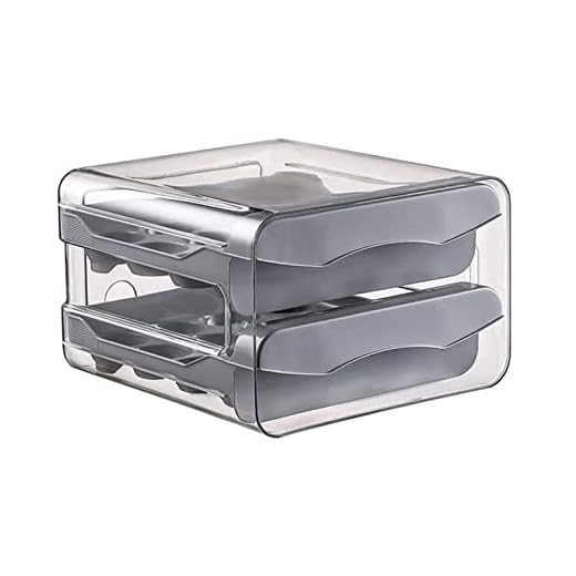 Porta-ovos para geladeira | ovcamada dupla para geladeira - Suporte ovos para geladeira com gra32, recipiente para porta ovos para geladeira e bancada cozinha Nwch-au