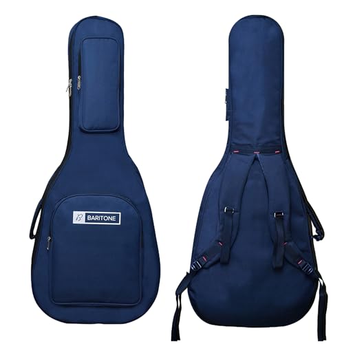 Image of Baritone Nylon Luggage Acoustic Guitar Gig Bag Cover Padded For All Guitar Like Yamaha FS80C, F280, F310, F370, F620, APX600, CPX600 (Blue)