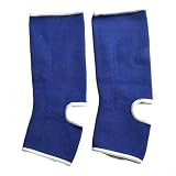 Tobilleras para Muay Thai Boxing MMA soporte de manga de pie para hombres y mujeres, adecuado para correr, voleibol y entrenamiento (azul M)