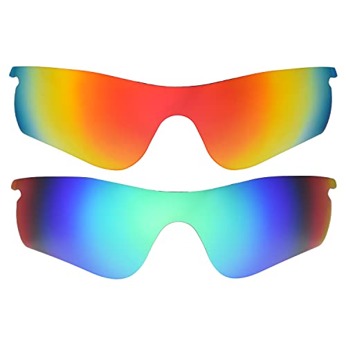 Objectifs Radarlock Path de rechange rouge vert pour lunettes Oakley taille unique