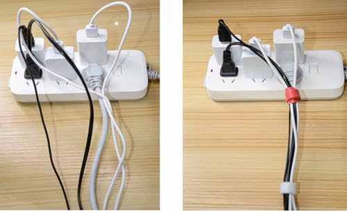 Genérico 50 Presilhas Abraçadeiras Organizadoras de Cabos e Fios em Cores Variadas