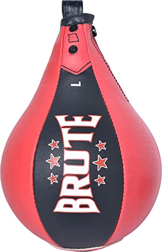 Brute Adult Punching Ball - Speed Ball is the ideal partner for training speed for any kickboxing, material: leather, colour: red