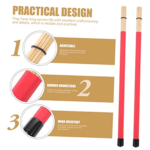 Baquetas de percusión rojas YARNOW 40.5 cm miniatura 4