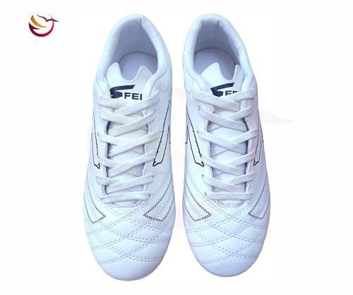 Image of FELO Sparta PU Leather Multipurpose Studs, Lightweight Football /Hockey /Rugby /American Football Shoes for Men /Women /Boys /Girls