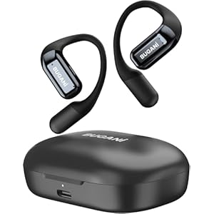 BUGANI Open Ear Headphones, Fast Charging, 32H Playtime, ENC Clear Talk, Multi-angle Adjustment, Bluetooth 5.4 Earbuds, Immersive Stereo Sound, Waterproof Sport Earbuds for Running