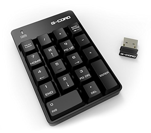 G-CordÂ 18 Keys Wireless USB Numeric Keypad for iMac, MacBook, Laptop/Notebook, Desktop/PC Computer Compatible with Windows and OS X System