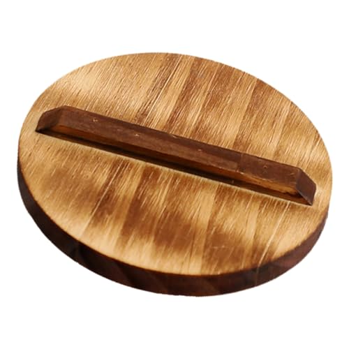 iplusmile Wood Teapot Lid Cover for Teapot Replacement, Large Capacity Wooden Tea Kettle Lid, Household Tea Pot Accessory for Brewing and Cooking