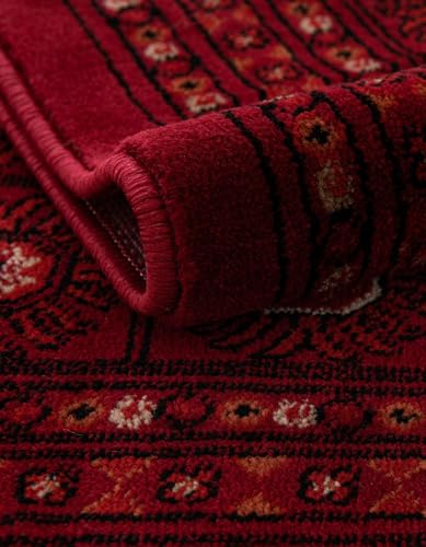 Tapete Redondo Rojo Mediano de Colección Bokhara miniatura 7