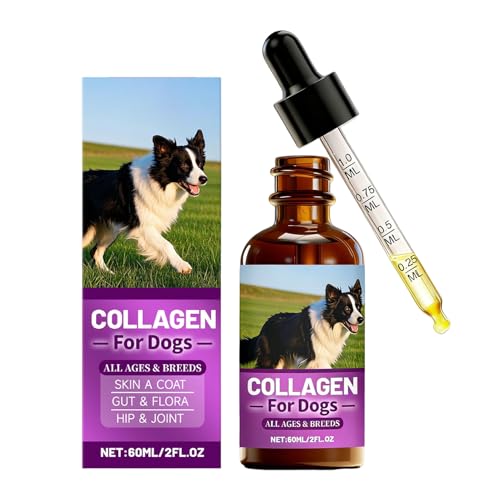 Generisch Suplemento nutricional para piel y pelo de perro, 60 ml, gotas para el cuidado de mascotas, suplemento líquido para perros, para articulaciones, caderas, digestión, cabello
