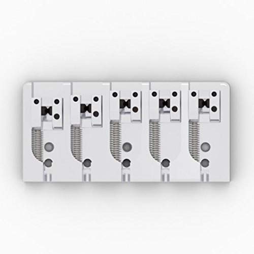 Hipshot 5-String A Aluminum Bass Bridge, CHROME - .787 String Spacing