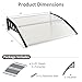 Goplus Awnings for Doors, 48
