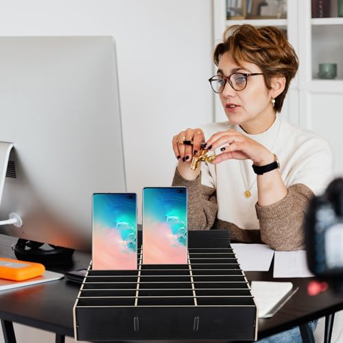 Boîte de rangement en bois pour supprimer la distraction des téléphones portables - 6