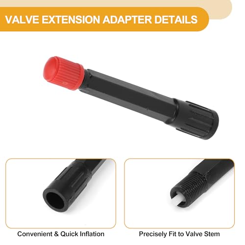 Image of 10pcs 115mm Tire Valve Extension Universal Plastic 180 Degree Tyre Valve Stem Extender for Car Motorcycle RV Truck Bike