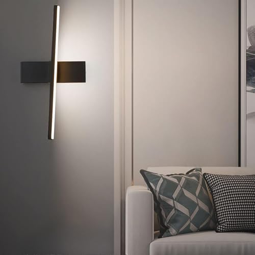 Apliques de lectura para pared con atenuación libre y batería recargable en negro