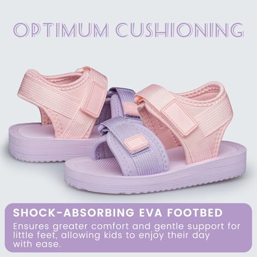 Image of BNV Toddler Little Kid Sandals Boys Girls Adjustable Strap Open-Toe Summer Outdoor Unisex Child Sport Beach Sandals(Toddler /Little Kid /Big Kid)