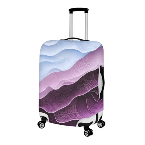 Macaron Gradient Print Luggage Cover, Macaron Color Scheme Design Suitcase Covers for Luggage, Macaron Color Scheme Design Suitcase Cover Tropical Souvenir Gifts Fits 29-32Inch Luggage2