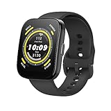 Amazfit Bip 5 46mm AIによる睡眠/運動管理 スマートウォッチ 11日間ロングバッテリー iPhone Android対応 大画面 通話機能 着信通知 Line アプリ通知 GPS内蔵 健康管理 120種類スポーツモード Alexa対応 天気 音楽コントロール TO-DOリスト カレンダー ミニアプリ IP68生活防水 Google Fit 連携（ソフトブラック）
