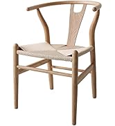 Amazon｜Yチェア リプロダクト 北欧風 ダイニングチェア 肘付き オーク