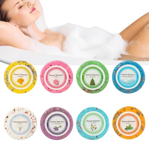 Bombes de bain à vapeur - Tablettes de bain pour les pieds - Giffts de soins et de relaxation pour homme et femme - Huiles naturelles biologiques - Bombes de bain amincissantes - Parfum varié