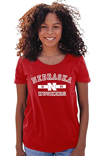 Nebraska Cornhuskers Women's T-Shirt Athletic Team Color, Large