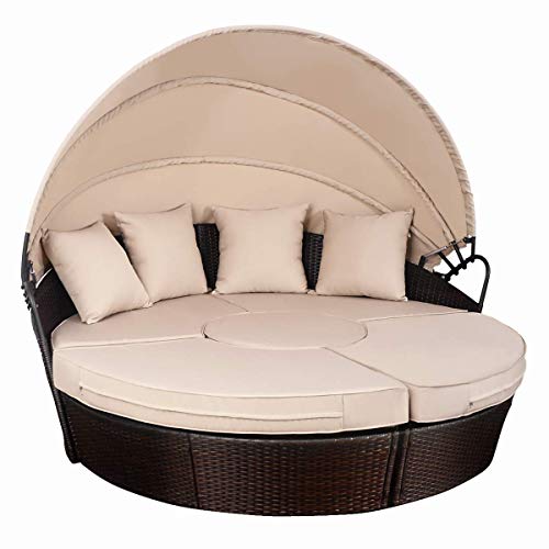 TANGKULA Patio Furniture Outdoor Daybed