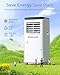 FIOGOHUMI 10000BTU Portable Air Conditioners - Portable AC Unit with Built-in Dehumidifier Fan Mode for Room up to 450 sq.ft. - Room Air Conditioner with 24H Timer & Remote Control Window Mount Kit