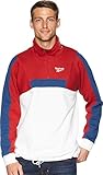 Reebok Men' Graphic French Terry Crew Neck Shirt, White, X-Large
