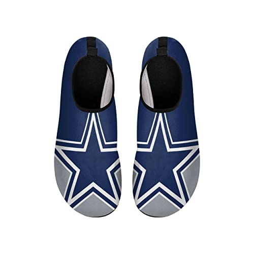 Image of FOCO NFL Mens Nflteam Logo Barefoot Beach Pool Quick-Dry Aqua Yoga Water Shoes